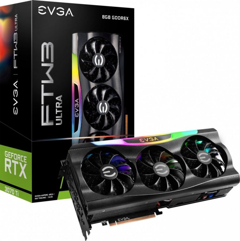 EVGA GeForce RTX 3070 Ti FTW3 Ultra Gaming LHR 8GB GDDR6X (08G-P5-3797-KL)