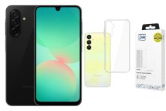 Samsung Galaxy A26 5G 8/256GB Czarny (SM-A266BZKCEUE) + Etui Clear Case