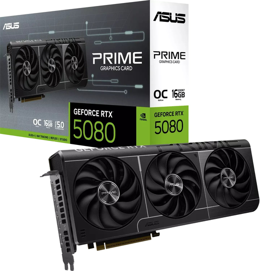 Asus Prime GeForce RTX 5080 EVO OC 16GB GDDR7 (PRIME-RTX5080-O16G-EVO)