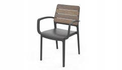 Keter kreslo ogrodowe Deco Porto Armchair orechowy/Sivý 8711245163437 8711245163437