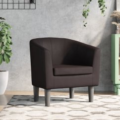 vidaXL vidaXL Fotel klubowy, Hnedý, obity sztuczną skórą