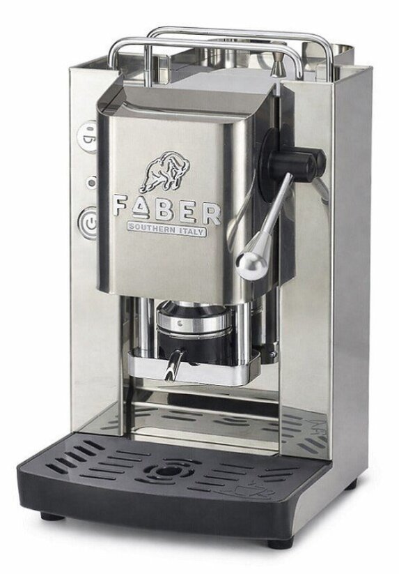 Faber Italia Pro Total Inox Półautomatické Ekspres na kávu na strączki 1,3 l (3.0 PRO INX ESS MIR)