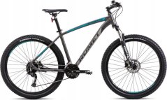 Romet Dviratis Romet Rambler R7.4 2025 graphite-silver-turquoise-18" / M (Dydis: 18" / M)