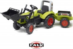 Falk Traktor na pedále Claas Arion 430 z lyžica i przyczepką 1040AM Zelený