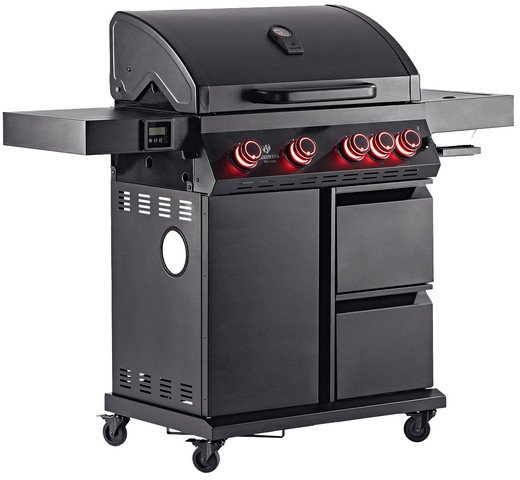Landmann Cool Black 4.1 maxX Grill ogrodowy gazowy 18.6 kW 76 cm x 41 cm