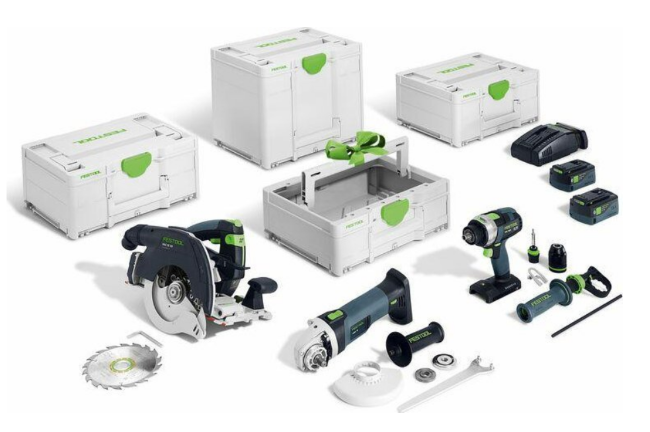 Festool  CARPENTRY COMBO SET HKC 55/TPC 18/AGC 18/TB M 137
