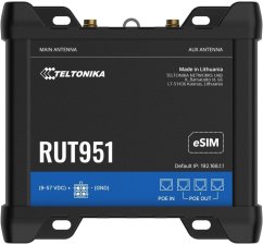 Teltonika TELTONIKA NETWORKS RUT951 POE+ DUAL SIM eSIM 4G/LTE/3G/2G WiFi Router