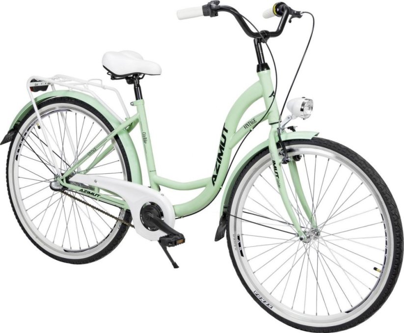 Romet Dviratis AZIMUT Vintage 28" 3-speed 2023 mint-white matt