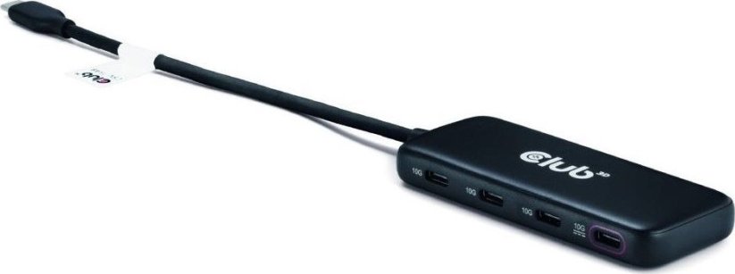 Club 3D Club3D USB-Hub Typ C > 4x USB Typ C  10Gbps + 100W PD  St/Bu retail