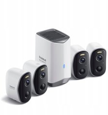 Baseus Baseus Security N1 Plus Outdoor Kamera 2K 4-Cam Kit
