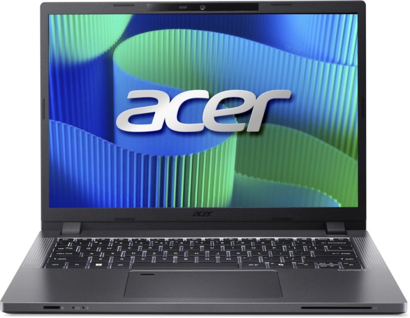 Acer TravelMate | TMP214-55-G2-TCO | Šedý | 14" | WUXGA | Intel Core 5 | 120U | 16 GB | SSD disk s kapacitou 512 GB | Grafika Intel Iris Xe | Windows 11 Pro Education | Jazyk klávesnice: Švédština | Podsvícení klávesnice | 36měsíční záruka