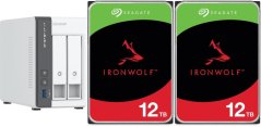 Qnap TS-216G + 2x Seagate IronWolf 12TB (ST12000VN0008)