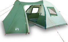 vidaXL Namiot kempingowy, 6-os., Zelený, 466x342x200 cm, tafta 185T Lumarko!