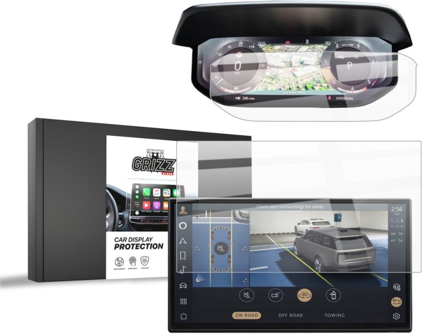 GrizzGlass Folia ceramiczna GrizzGlass CarDisplay Protection do Range Rover Sport 2022-2024 [2w1]