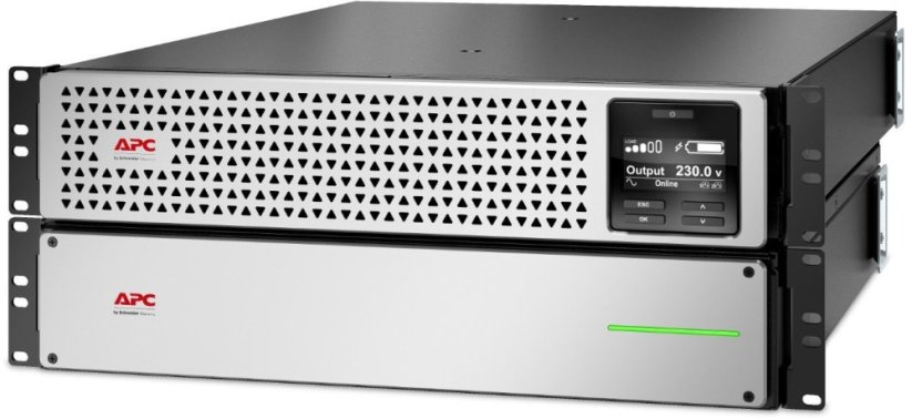 APC APC Smart-UPS On-Line SRTL2200RM4UXLI-NC - USV (Rack - einbaufahig) (hohe Dichte) - Wechselstrom 220/230 V - 1980 Watt - 2200 VA - Lithium-Ionen - Ausgangsanschlusse: 8 - 4U - 1.83 m Schnur - Schwarz mit silberner Frontblende - mit APC UPS Network Ma