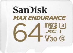 SanDisk Max Endurance MicroSDXC 64 GB Class 10 UHS-I/U3 V30 (SDSQQVR-064G-GN6IA)