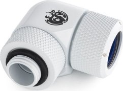 BitsPower Bitspower Advanced Multi-Link Adapter Anschluss 90 Grad G1/4 Zoll AG auf 14mm AD Hardtube - drehbar, weiß