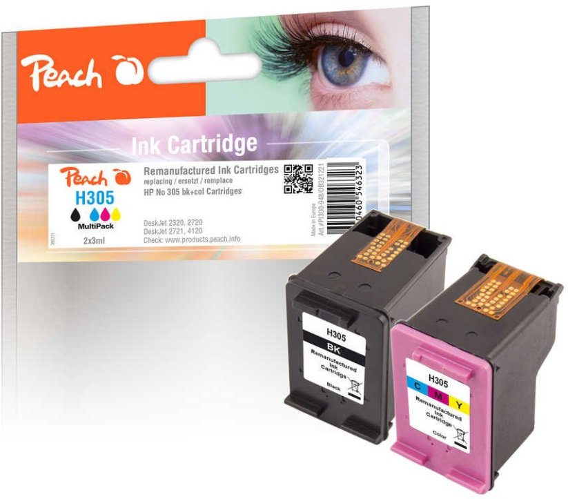 Peach Peach Patrone HP Nr.305 MultiPack black & color remanufactured