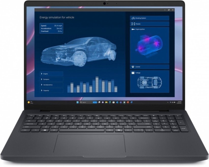 Dell Stacja robocza Dell Pro Max 16 MC16255 W11P AMD Ryzen 350|32GB|512GB|RTX PRO 500Blackwell 6GB|FgrPr&SmtCd|FHD Cam&Mic|WLAN+BT|16.0 FHD+|6C|130W/3YPS