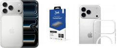 Apple iPhone 17 Pro 256GB Srebrny (MG8H4) + FlexibleGlass + Etui Armor MagCase