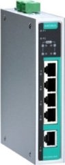 Moxa Moxa EDS-G205A-4POE-T łącza sieciowe Nie zarządzany Gigabit Ethernet (10/100/1000) Obsługa PoE 4U Aluminium, Čierny, Zelený
