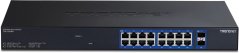 TRENDnet Trendnet 18-PORT MULTI-GIG WEB SMART - Switch Zarządzany 2.5G Ethernet (100/1000/2500) 1U Čierny