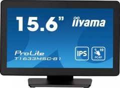 iiyama Monitor dotykowy iiyama ProLite T1633MSC-B1 15,6" IPS LED, HDMI, DisplayPort, Reproduktori, IP54