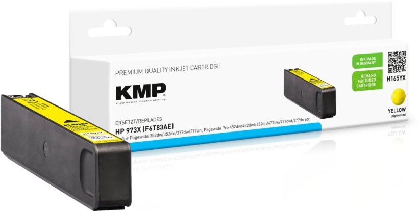 KMP KMP H165YX, High (XL) Yield, Yellow, Pigment-based ink, 111.5 ml, 7000 pages