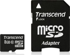Transcend MicroSDHC 8 GB Class 10 UHS-I  (TS8GUSDHC10)