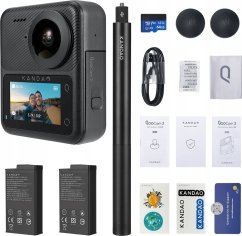 Kandao QooCam 3 360° 5,7K  62 MP (stupeň krytia IP68)Action Camera  - Travel Combo