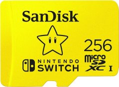 SanDisk Nintendo Switch MicroSDXC 256 GB Class 10 UHS-I/U3 A1 V30 (SDSQXAO-256G-GNCZN)