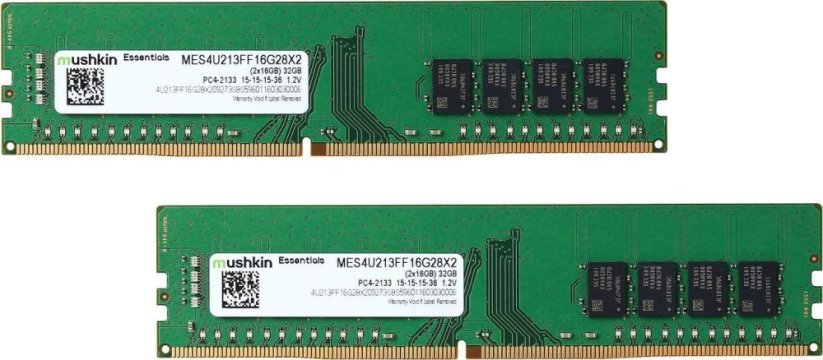Mushkin Essentials, DDR4, 32 GB, 2133MHz, CL15 (MES4U213FF16G28X2)