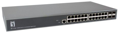 LevelOne Prepínač sieťový zarządzany L3 Gigabit Ethernet (10/100/1000) Sivý (GTL-2885)