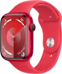 Apple Watch Series 9 GPS + Cellular, 45mm Koperta z aluminium z edycji (PRODUCT)RED z paskiem sportowym z edycji (PRODUCT)RED - M/L