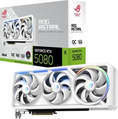 Asus ROG Astral GeForce RTX 5080 White OC 16GB GDDR7 DLSS4 (ROG-ASTRAL-RTX5080-O16G-WHITE)