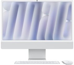 Apple APPLE iMac Z1K1 59,62cm 23,5Zoll Nano Glas M4 10C CPU/10C GPU/16C N.E. 32GB 2TB SSD Gbit Eth MM NumKey TID DE Silber
