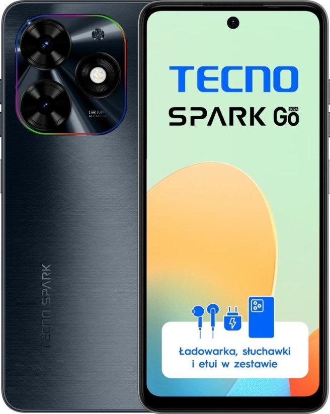 Tecno Spark Go 2024 4/64GB Čierny  (BG6_64+4_GB)