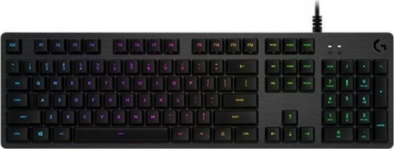 Logitech Klawiatura Logitech Lightsync G512 USB Čierny Gaming Oświetlenie RGB AZERTY