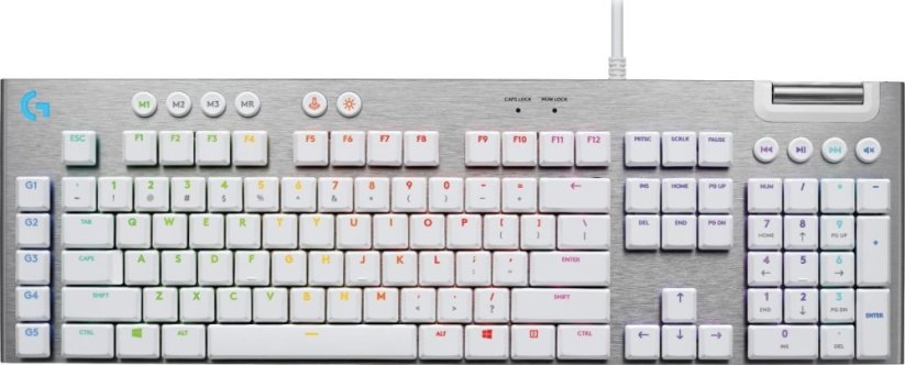 Logitech Logitech G G815 - Tactile - White klawiatura Gaming USB QWERTY Duński, Fiński, Norweski, Szwecki Biely