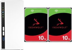 Qnap TS-233 + 2x Seagate IronWolf 10TB (ST10000VN000)