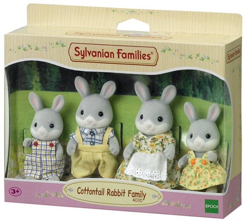 Epoch Sylvanian Families Rodzina Sivých króliczków - 4030