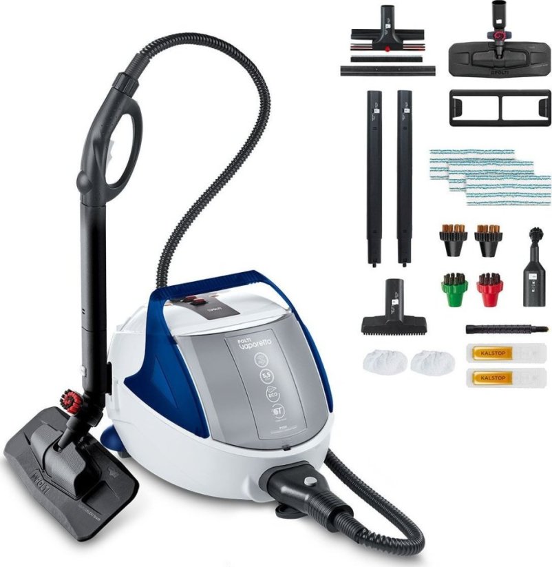 Polti | Steam cleaner | PTEU0313 Vaporetto Pro 100 Eco* Power | Power 1900 W | Steam pressure 5.5 bar | Water tank capacity 2 L | White/Blue