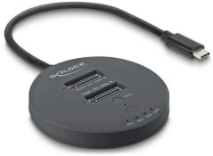 Delock USB 20 Gbps M.2 Stacja dokująca Pre 2 x M.2 NVME PCIE SSD z funkcją klonowania (64364)