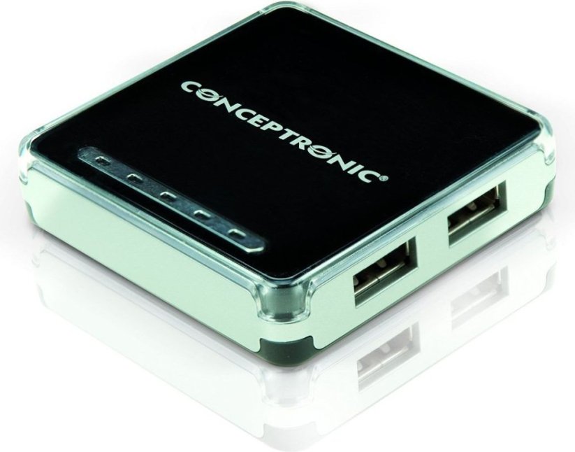 Conceptronic 4 porty USB Čierny (C4PUSB2)