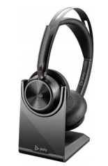 Poly Voyager Focus 2  USB-C-C + adaptér USB-C/A + nabíjacia kolíska