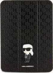 Karl Lagerfeld Etui Karl Lagerfeld KLFC11SAKHPKK Apple iPad 10.9 2022 (10. generacji) Čierny/black Saffiano Monogram Ikonik Magnet Allover