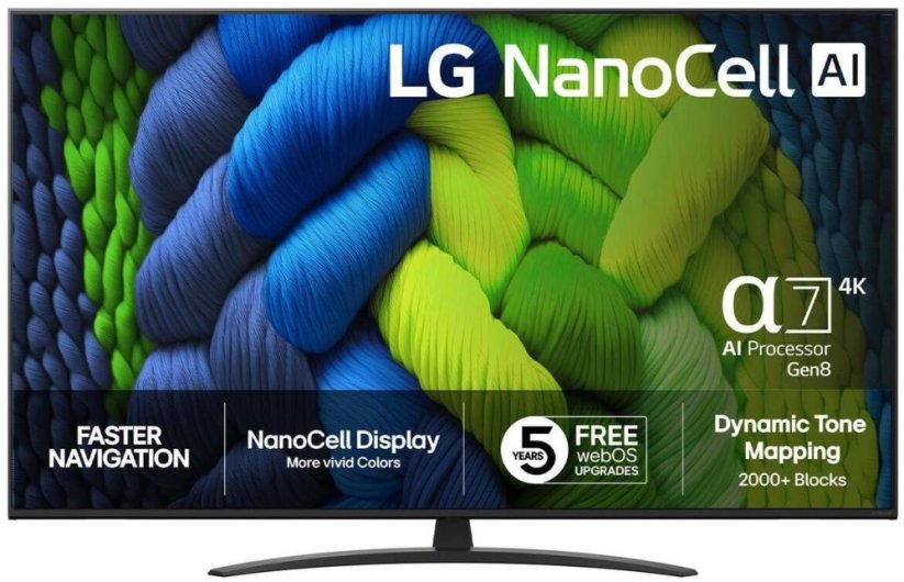 LG 65NANO82A6B NanoCell 65'' 4K Ultra HD WebOS 25
