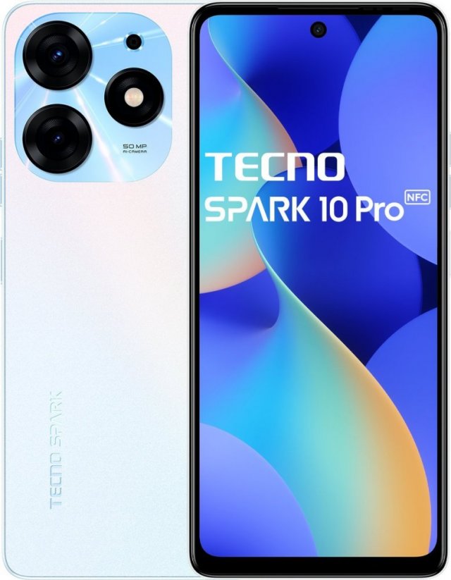 Tecno Spark 10 Pro 8/256GB Biely  (Pearl White KI7 8/256)