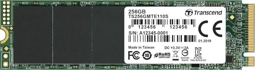 Transcend 110S 256GB M.2 2280 PCI-E x4 Gen3 NVMe (TS256GMTE110S)