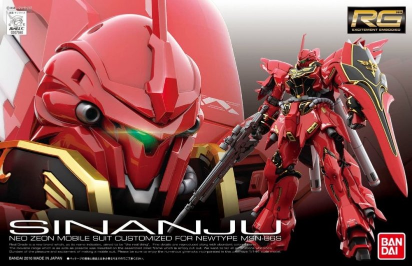 Bandai RG 1/144 SINANJU